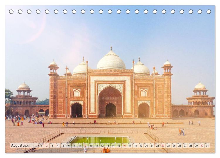 Produktbild: Indien - Imposant und Eindrucksvoll (Tischkalender 2026 DIN A5 quer), CALVENDO Monatskalender