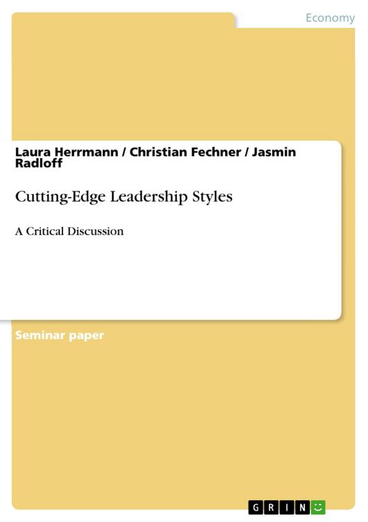 Produktbild: Cutting-Edge Leadership Styles