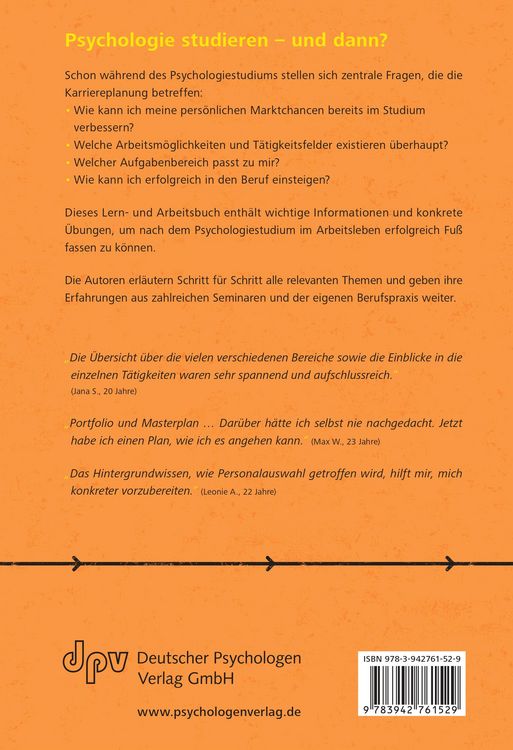 Produktbild: Psychologie: Dein Start in den Traumberuf