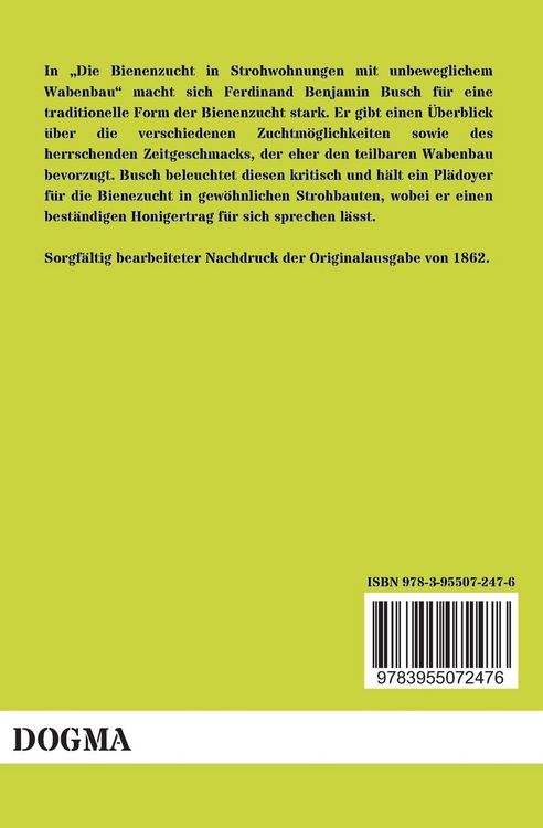 Produktbild: Die Bienenzucht in Strohwohnungen mit unbeweglichem Wabenbau