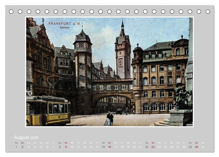 Produktbild: Es war einmal... in Frankfurt (Main) (Tischkalender 2026 DIN A5 quer), CALVENDO Monatskalender