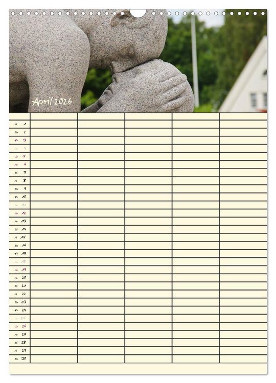 Produktbild: Familienplaner Norwegen (Wandkalender 2026 DIN A3 hoch), CALVENDO Monatskalender