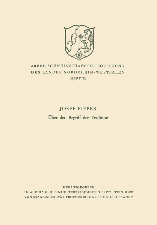 Produktbild: &Uuml;ber den Begriff der Tradition