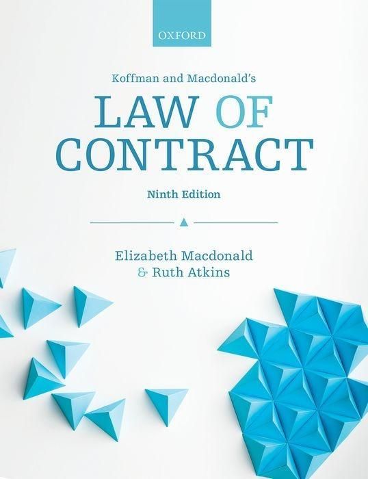 Produktbild: Macdonald, E: Koffman & Macdonald's Law of Contract