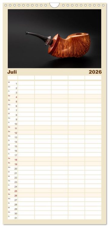 Produktbild: Familienplaner 2026 - Pfeifenwelten mit 5 Spalten (Wandkalender, 21 x 45 cm) CALVENDO