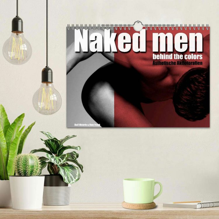 Produktbild: Naked men behind the colors &ndash; &Auml;sthetische Aktfotografien (Wandkalender 2026 DIN A4 quer), CALVENDO Monatskalender