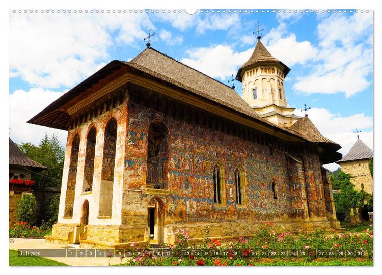 Produktbild: Kl&ouml;ster in der Bucovina (Wandkalender 2026 DIN A2 quer), CALVENDO Monatskalender