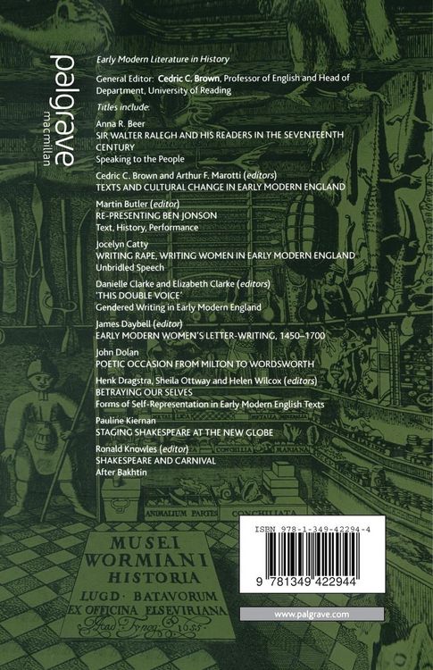 Produktbild: Constructing Monsters in Shakespeare's Drama and Early Modern Culture