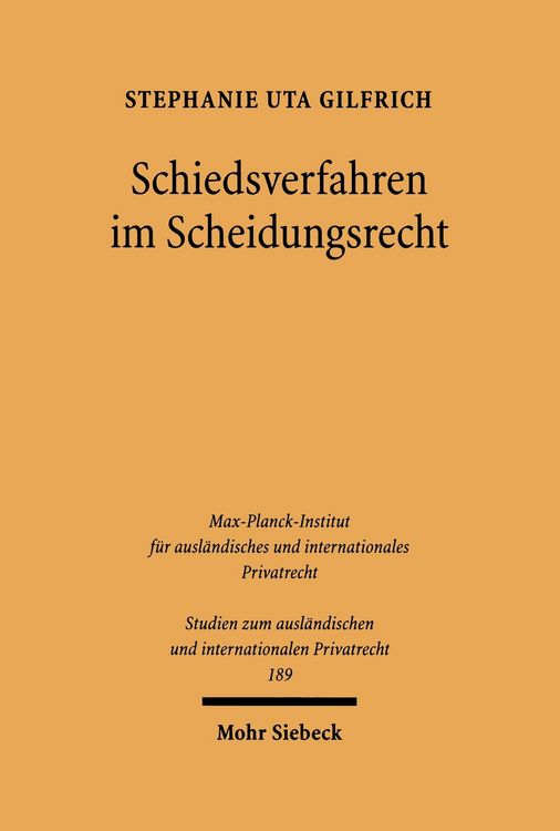Produktbild: Schiedsverfahren im Scheidungsrecht