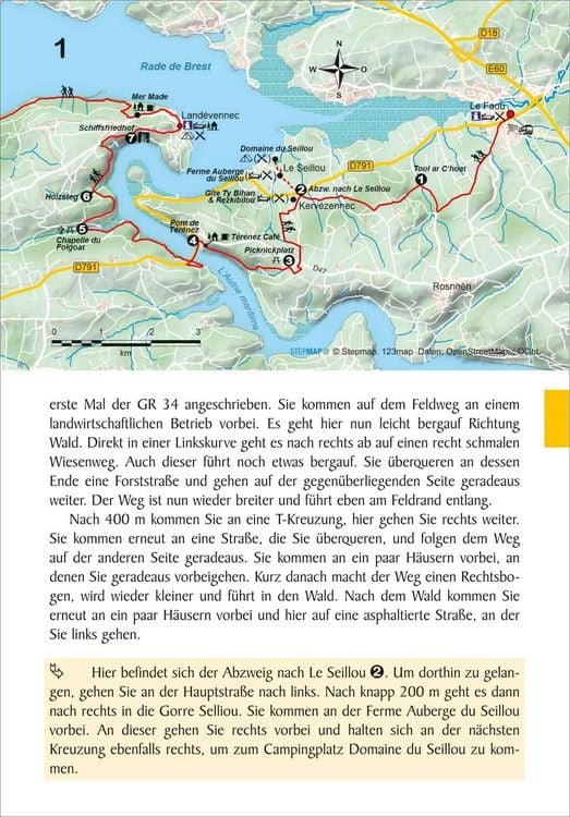 Produktbild: Bretagne: Z&ouml;llnerpfad GR 34 von Le Faou bis Audierne