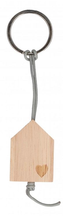 Produktbild: Holz-Schl&uuml;sselanh&auml;nger - Wo das Herz zu Hause ist