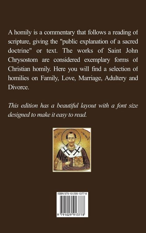 Produktbild: Selected Homilies on Family, Love, Marriage, Adultery and Divorce