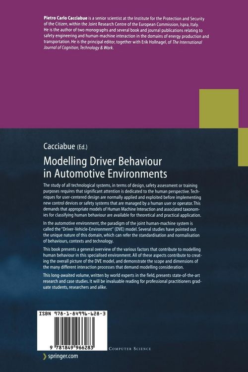 Produktbild: Modelling Driver Behaviour in Automotive Environments