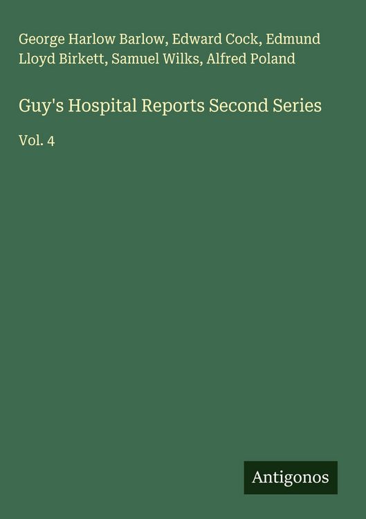 Produktbild: Guy's Hospital Reports Second Series