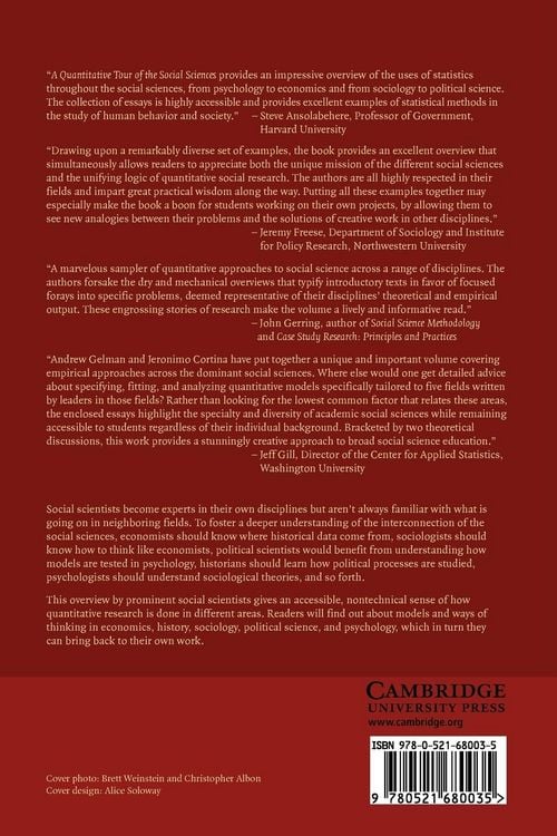 Produktbild: A Quantitative Tour of the Social Sciences