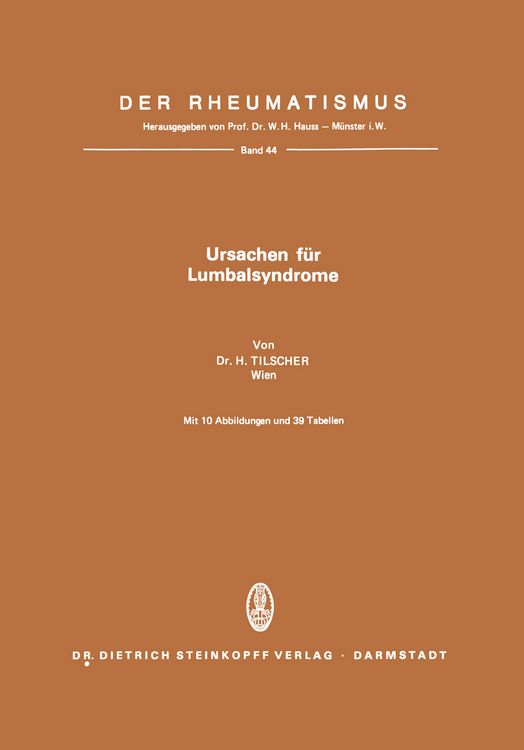 Produktbild: Ursachen f&uuml;r Lumbalsyndrome