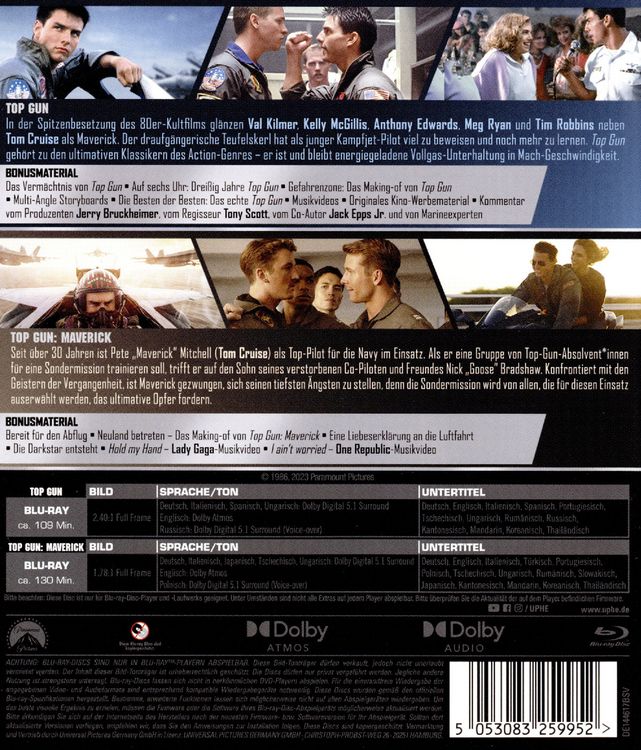 Produktbild: Top Gun 2-Movie-Collection [2 BRs]
