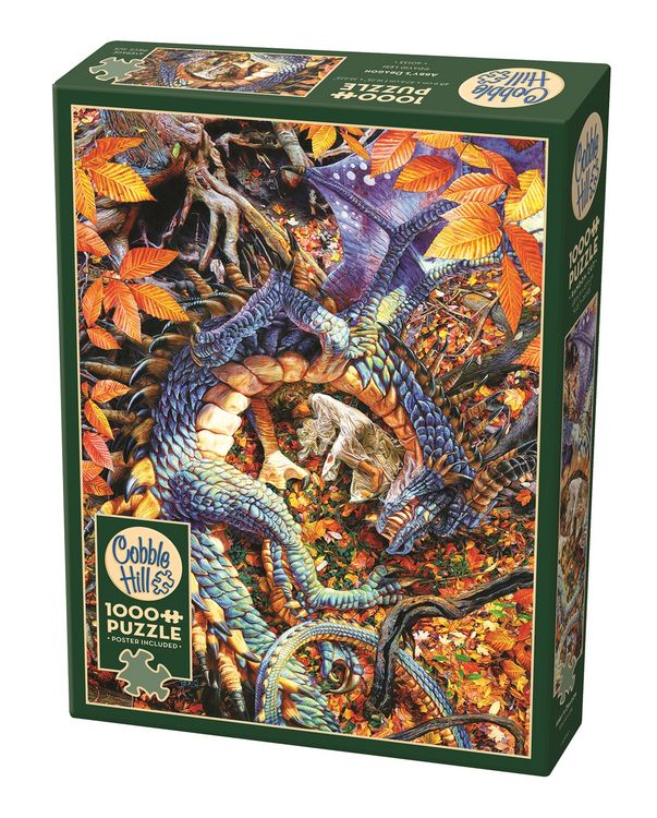 Produktbild: COBBLE HILL PUZZLES - Saphirdrache 1000 Teile