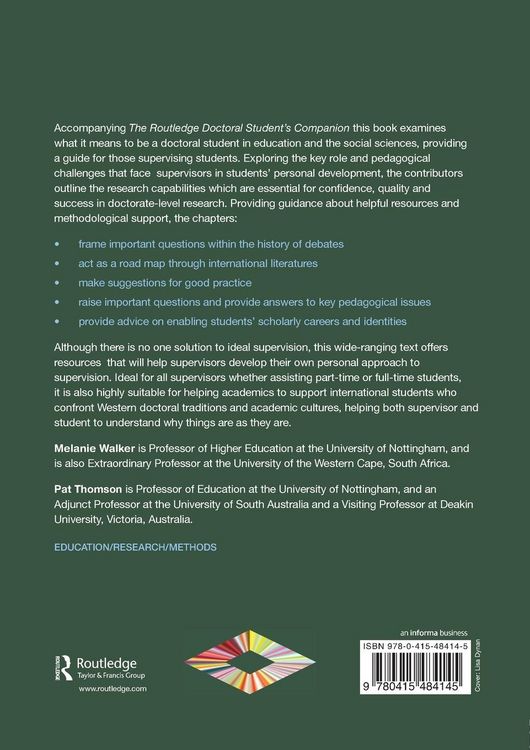 Produktbild: The Routledge Doctoral Supervisor's Companion