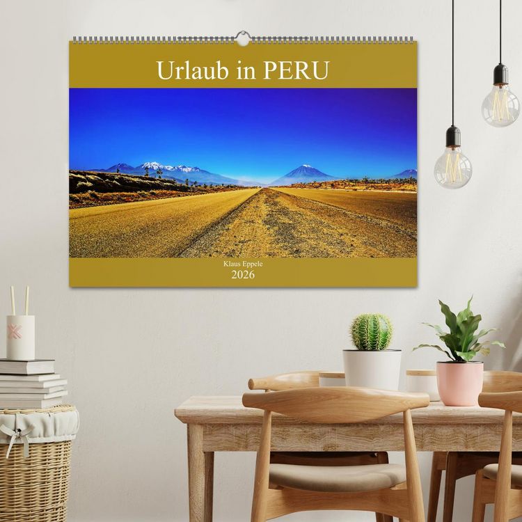 Produktbild: Urlaub in Peru (Wandkalender 2026 DIN A2 quer), CALVENDO Monatskalender
