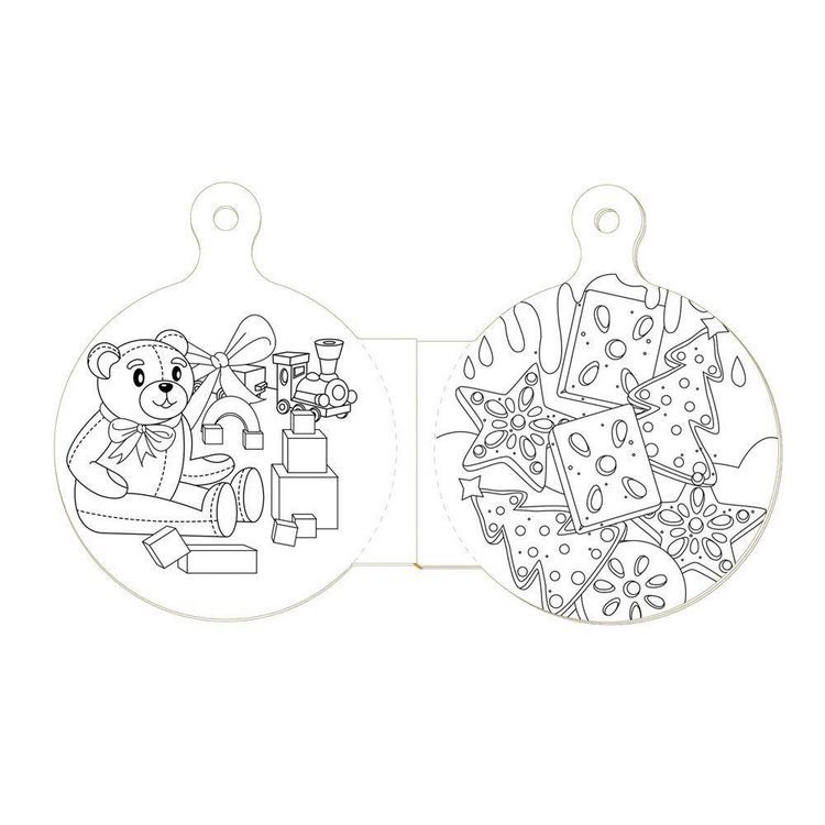 Produktbild: TR&Ouml;TSCH - Malbuch Weihnachts-Malbuch Kugelform| Ab 3 Jahren