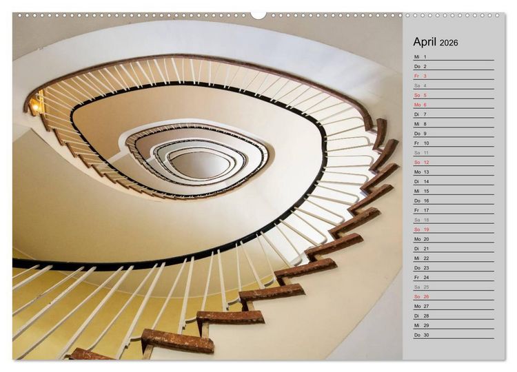 Produktbild: Faszination Treppen (hochwertiger Premium Wandkalender 2026 DIN A2 quer), Kunstdruck in Hochglanz