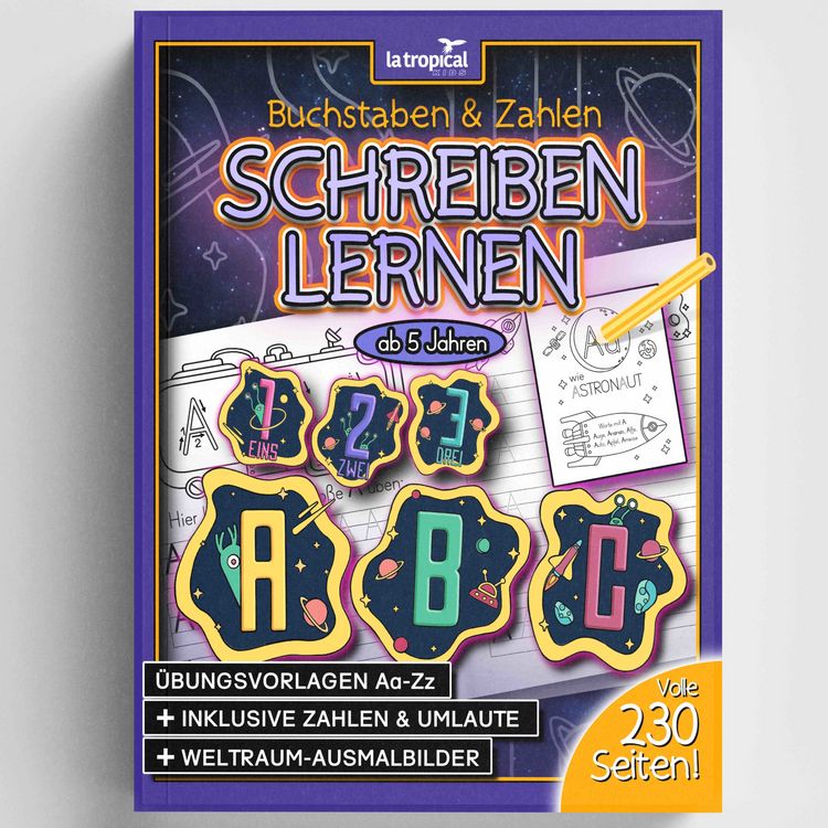 Produktbild: Buchstaben und Zahlen schreiben lernen ab 5 Jahren