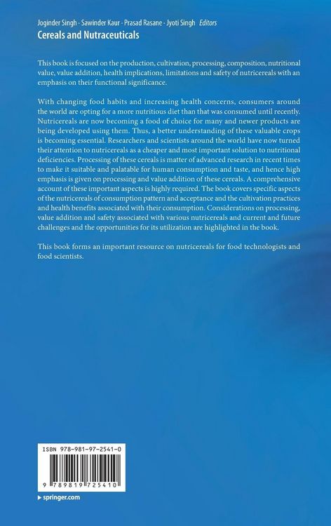Produktbild: Cereals and Nutraceuticals