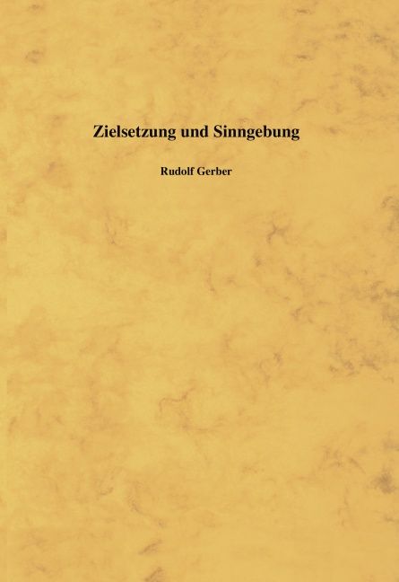 Produktbild: Zielsetzung und Sinngebung