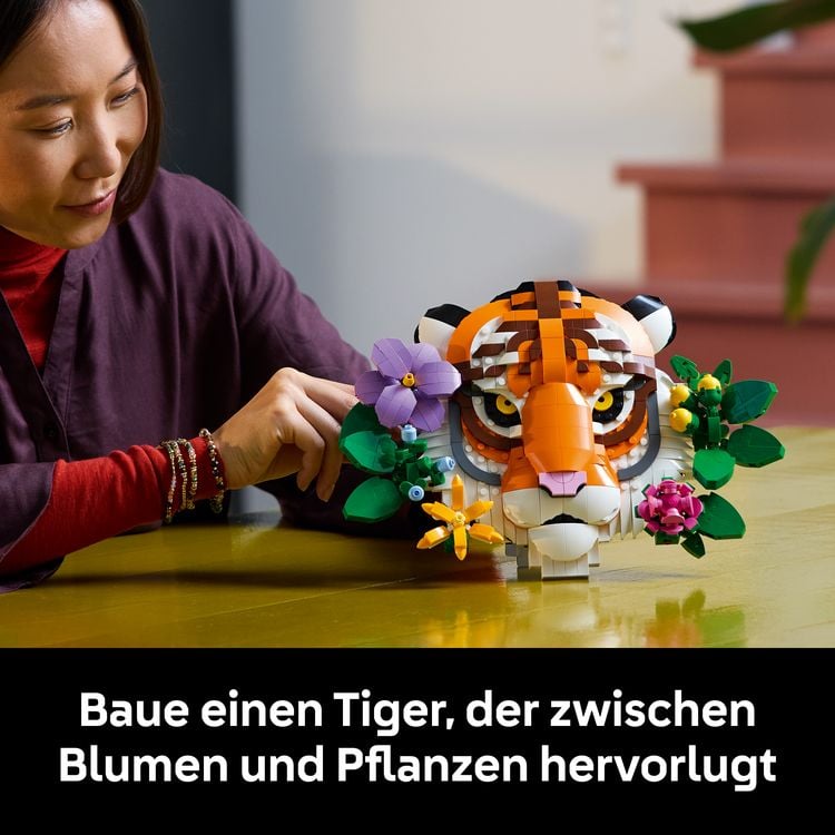 Produktbild: LEGO Art 31217 Fauna Collection - Tiger, Modellbau f&uuml;r Erwachsene