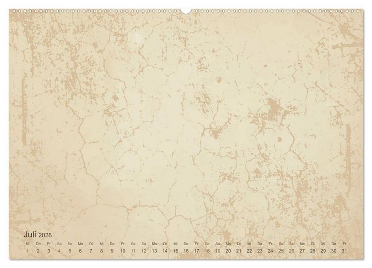 Produktbild: Vintage DIY Bastel-Kalender - Zum Selbstgestalten (Wandkalender 2026 DIN A2 quer), CALVENDO Monatskalender