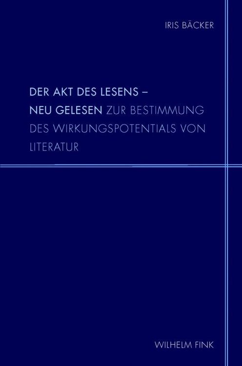 Produktbild: Der Akt des Lesens - neu gelesen