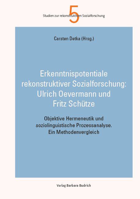 Produktbild: Objektive Hermeneutik und soziolinguistische Prozessanalyse im Anwendungsvergleich