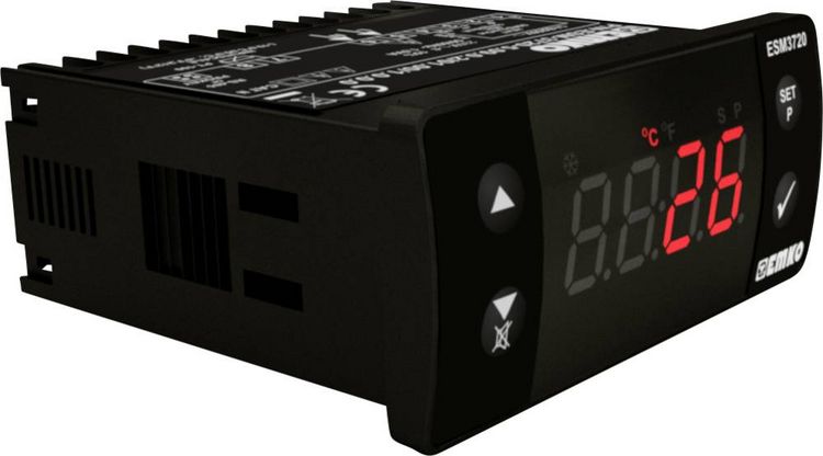 Produktbild: Emko ESM-3720.8.11.0.2/01.00/1.0.0.0 2-Punkt und PID Regler Temperaturregler Pt100 -50 bis 400 &deg;C SSR (L x B x H) 65 x 76 x 35 mm