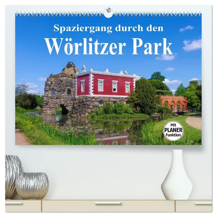 Produktbild: Spaziergang durch den W&ouml;rlitzer Park (hochwertiger Premium Wandkalender 2026 DIN A2 quer), Kunstdruck in Hochglanz