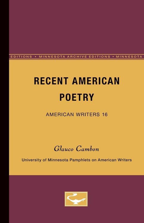 Produktbild: Recent American Poetry - American Writers 16