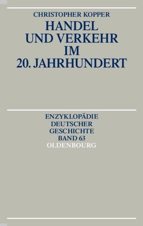 Produktbild: Handel und Verkehr im 20. Jahrhundert