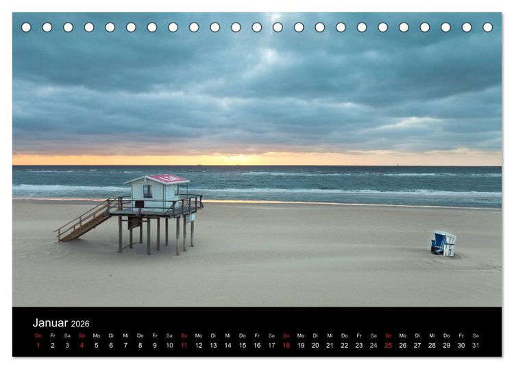 Produktbild: SYLT hinter den D&uuml;nen (Tischkalender 2026 DIN A5 quer), CALVENDO Monatskalender