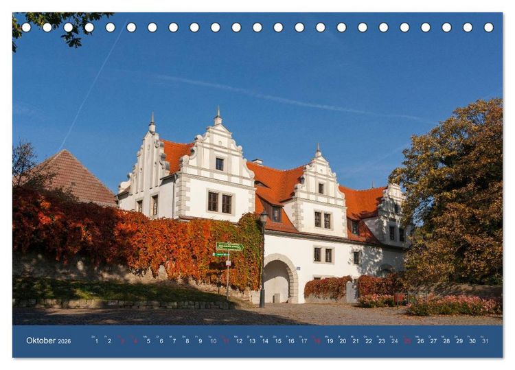 Produktbild: Sachsens Schl&ouml;sser und Burgen (Tischkalender 2026 DIN A5 quer), CALVENDO Monatskalender