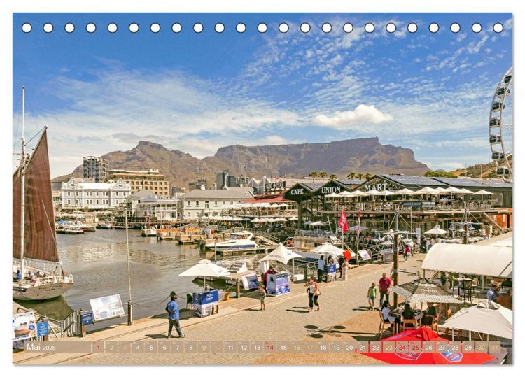 Produktbild: Kapstadt: Leben unterm Tafelberg (Tischkalender 2026 DIN A5 quer), CALVENDO Monatskalender