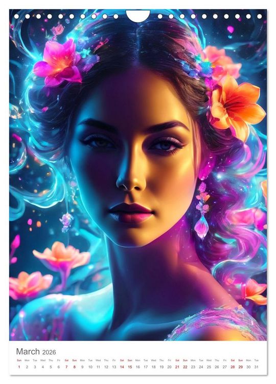 Produktbild: Feminine elegance (Wall Calendar 2026 DIN A4 portrait), CALVENDO 12 Month Wall Calendar