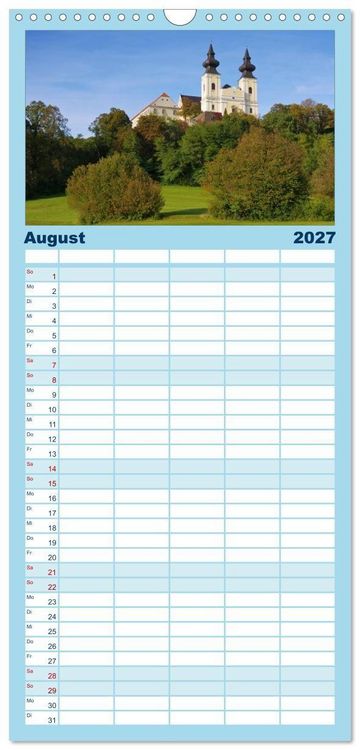 Produktbild: Familienplaner 2027 - Die Wachau - Bezaubernde Orte an der Donau mit 5 Spalten (Wandkalender, 21 x 45 cm) CALVENDO