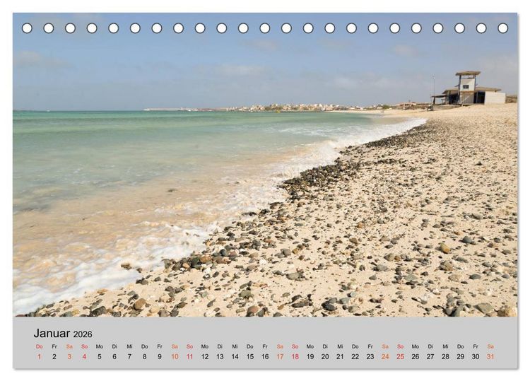 Produktbild: Boa Vista - Perle der Kapverden (Tischkalender 2026 DIN A5 quer), CALVENDO Monatskalender