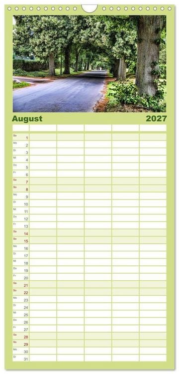 Produktbild: Familienplaner 2027 - Das idyllische Usedom mit 5 Spalten (Wandkalender, 21 x 45 cm) CALVENDO