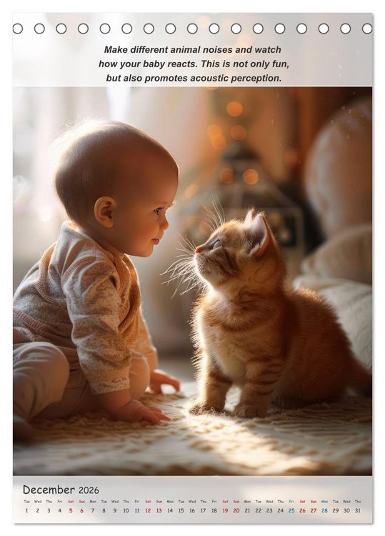 Produktbild: No more boredom for your baby (Desk Calendar 2026 DIN A5 portrait), CALVENDO 12 Month DeskCalendar