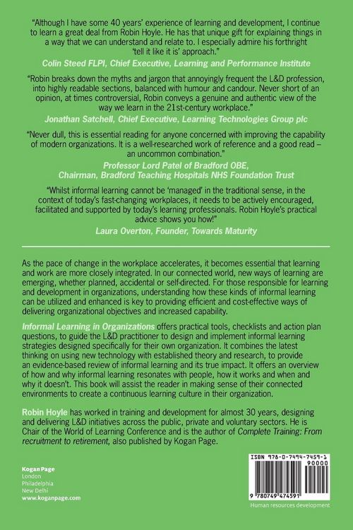 Produktbild: Informal Learning in Organizations