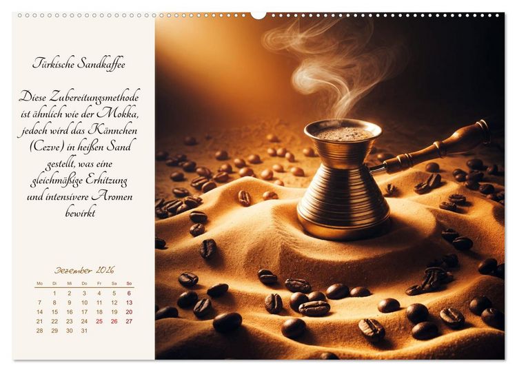 Produktbild: KI - Kaffee und Genuss 12 Monate im Aroma (Wandkalender 2026 DIN A2 quer), CALVENDO Monatskalender