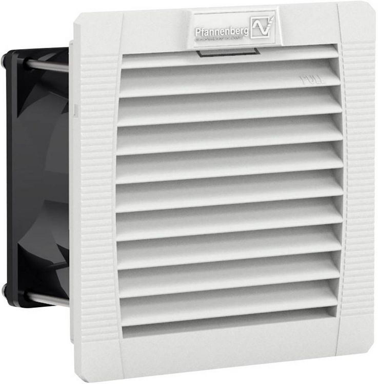 Produktbild: Pfannenberg PF 11000 24DC 54 7035 Schaltschrank-L&uuml;fter 24 V/DC 2.4 W (B x H x T) 109 x 109 x 53 mm 1 St.