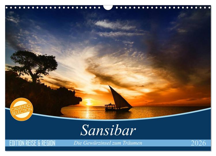 Produktbild: Sansibar (Wandkalender 2026 DIN A3 quer), CALVENDO Monatskalender