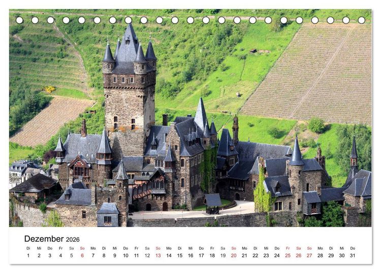 Produktbild: Cochem - Eine Perle an der Mosel (Tischkalender 2026 DIN A5 quer), CALVENDO Monatskalender